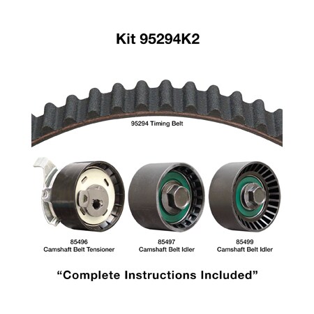 Dayco 99-04 Ford/Mercury 2L Timing Belt Kit, 95294K2 95294K2